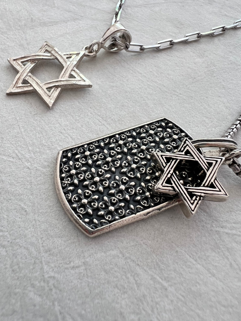 Magen David with Jerusalem Nano Bible Torah Pendant Necklace Silver 925  Gift – bluewhiteshop
